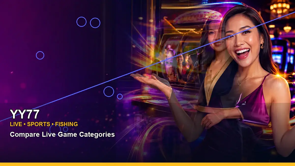 YY77 right-framed night online slot games highlighting mobile-friendly casino play