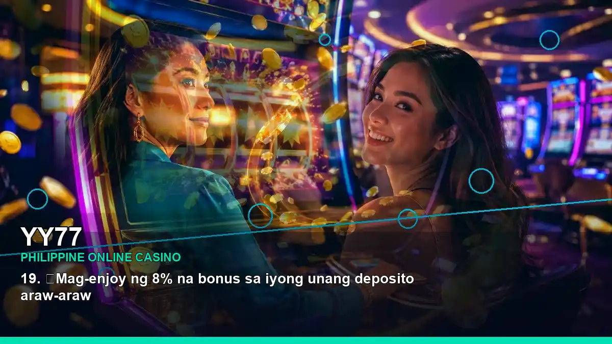 YY77 high-energy mobile casino first deposit rewards in a layered collage layout for Philippine players