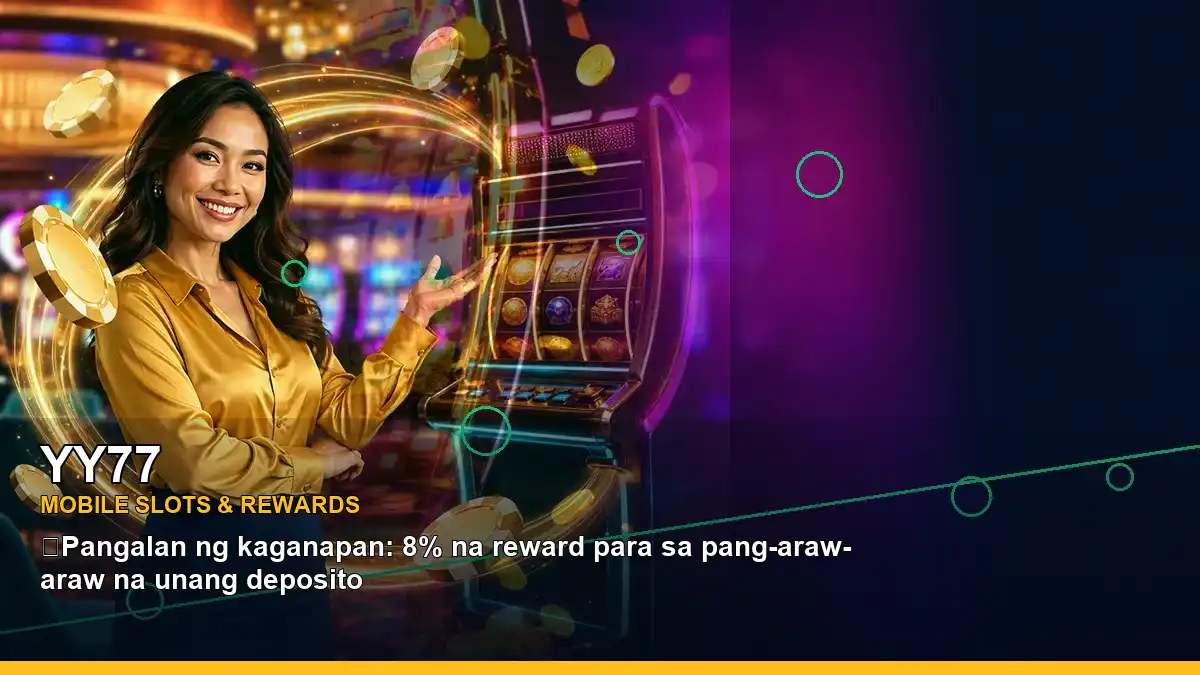 YY77 left-framed first casino deposit and wallet options highlighting mobile-friendly casino play