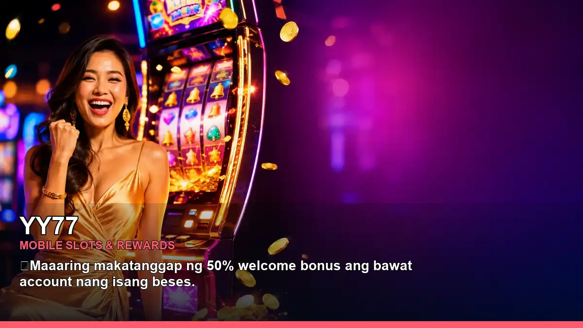 YY77 jackpot slot games featuring an adult Filipina casino host with a radiant composition